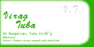 virag tuba business card